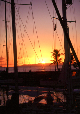 Sunset from Virgin Gorda Yacht Harbour